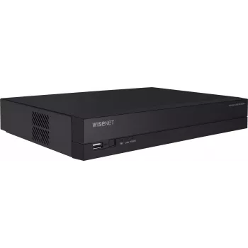 Hanwha Vision Gravador de Vídeo em Rede 8 Canais IP H.265 60Mbps sem Disco Rígido HDMI PoE Switch
