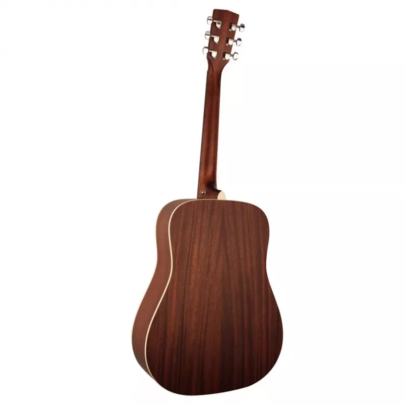 Cort Earth 70 BR guitarra acústica - Dreadnought, tampo maciço em abeto Sitka, fundo e ilhargas em mogno, Natural Satin