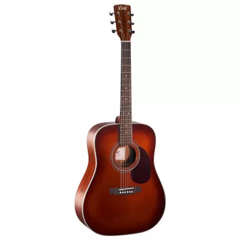 Cort Earth 70 BR guitarra acústica - Dreadnought, tampo maciço em abeto Sitka, fundo e ilhargas em mogno, Natural Satin