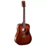 Cort Earth 70 BR guitarra acústica - Dreadnought, tampo maciço em abeto Sitka, fundo e ilhargas em mogno, Natural Satin