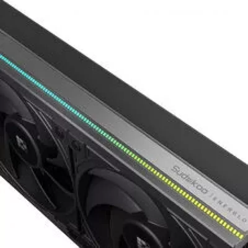 Dissipador de CPU líquido AiO Sudokoo Energlo 360, ecrã LCD, ARGB - 360mm, preto