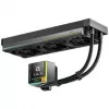 Dissipador de CPU líquido AiO Sudokoo Energlo 360, ecrã LCD, ARGB - 360mm, preto