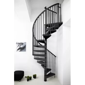 Escada em caracol STAIRS RONDO antracite 12 degraus 269-300 cm
