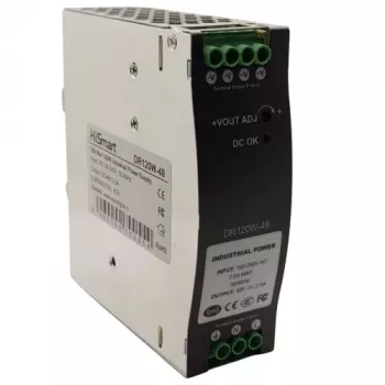 Fonte de alimentação para calha DIN HISMART DR-120-48 48V 120W 2,5A