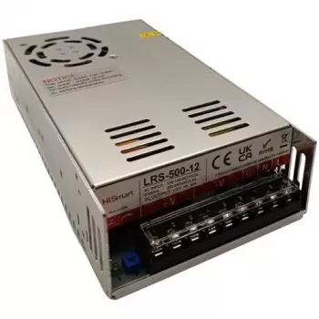Fonte de alimentação AC-DC HISMART LRS-500-12 12V 40A 500W
