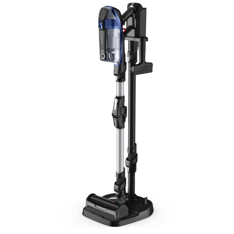 Aspirador de bateria Rowenta X-Force Flex 14.60 Auto Docking RH99C3 - azul/alumínio, 32,4V, 70min de autonomia, escova Aqua, iluminação LED