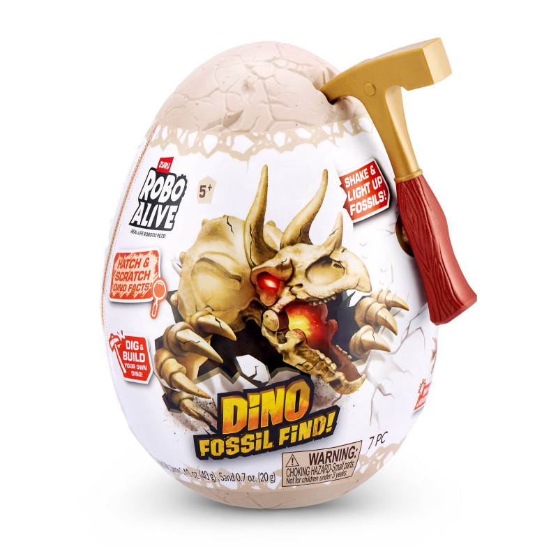 Zuru Robo Alive Mini Dino Fossil Find - Conjunto de Escavação com Figura Colecionável (Sortido)