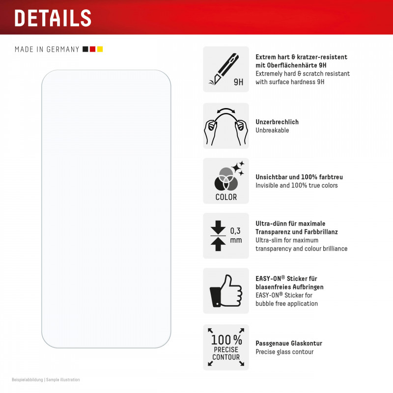 DISPLEX Smart Glass protetor de ecrã para Xiaomi 17T Pro, E.V.I. 02340