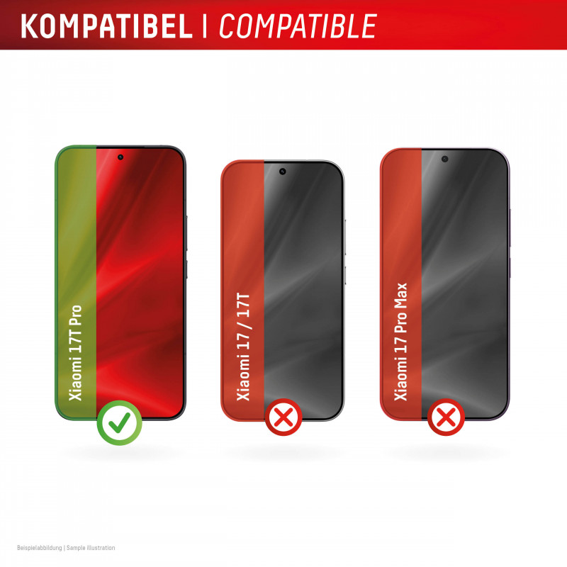 DISPLEX Smart Glass protetor de ecrã para Xiaomi 17T Pro, E.V.I. 02340
