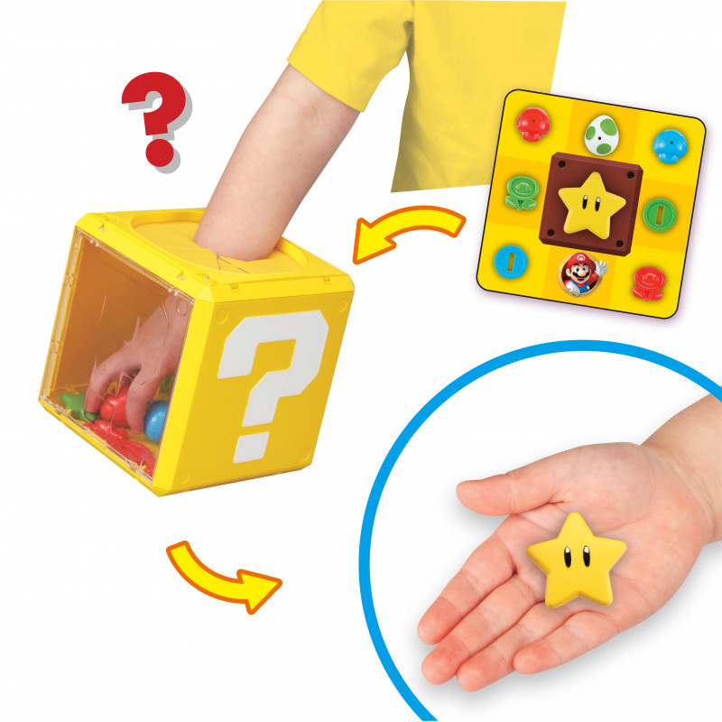 Jogo de empilhar Super Mario Question Block EPOCH Games