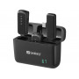 SANDBERG Streamer USB-C Wireless Mic x2 - Conjunto de microfone duplo - 20 Hz - 20 kHz