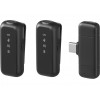 SANDBERG Streamer USB-C Wireless Mic x2 - Conjunto de microfone duplo - 20 Hz - 20 kHz
