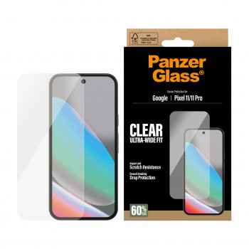 Película de proteção de ecrã PanzerGlass Ultra-Wide Fit para Google Pixel 11 / 11 Pro
