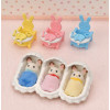 Sylvanian Families conjunto de início com trigémeos - conjunto de acessórios de cuidados para bebé