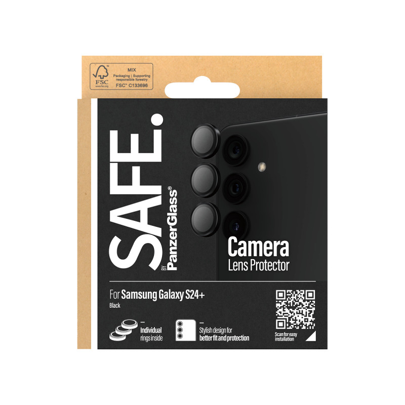 SAFE by PanzerGlass Hoops proteção de lente da câmara para Samsung Galaxy S24+ (SM-S926B) - preto