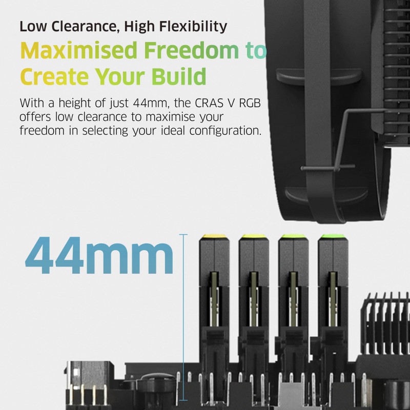 Kit de memória KLEVV CRAS V RGB 32GB (2x16GB) DDR5 6000MHz CL30