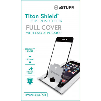 Película de proteção de ecrã em vidro temperado para Apple iPhone 8/7/6S 9H 0,33 mm transparente