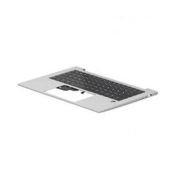 HP Pavilion 15-CS teclado retroiluminado prateado UK com apoio de mãos tampa superior conjunto (N45442-031)