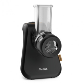 Ralador e espiralizador elétrico TEFAL MB77EN, 260 W, 5 cones, preto/prateado
