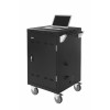 Trolley para portátil LEBA Flex 24 para 24 portáteis até 15,6 polegadas - cinzento-claro/antracite