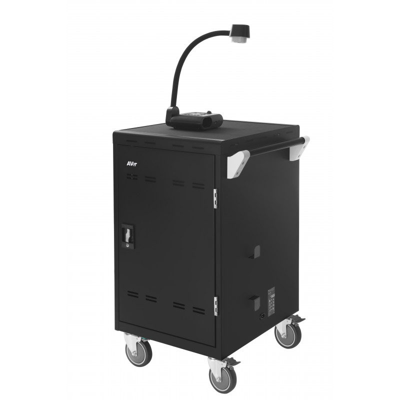 Trolley para portátil LEBA Flex 24 para 24 portáteis até 15,6 polegadas - cinzento-claro/antracite