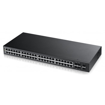 Switch Gigabit Smart Managed ZyXEL GS1920-48 de 48 portas com 4 uplinks SFP e PoE+ (375W)