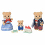 EPOCH Sylvanian Families família Biscuit Bear - 4 figuras colecionáveis
