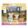 EPOCH Sylvanian Families conjunto de piquenique soalheiro - raposa fennec irmã e bebé