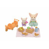 EPOCH Sylvanian Families conjunto de piquenique soalheiro - raposa fennec irmã e bebé