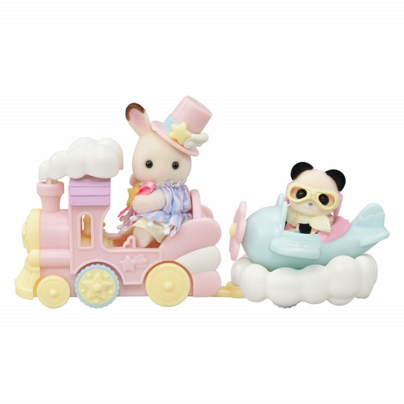 Sylvanian Families Conjunto de Brincar Parque de Diversões com Passeio de Comboio