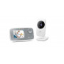 Motorola VM482 Vídeo-Babyphone com Ecrã a Cores de 2,4 Polegadas, Visão Noturna, Função Intercomunicador, Sensor de Temperatura, 5 Canções de Embalar, VOX, até 300 m de Alcance