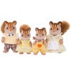 Conjunto de figuras Epoch Sylvanian Families família de esquilos