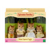 Conjunto de figuras Epoch Sylvanian Families família de esquilos