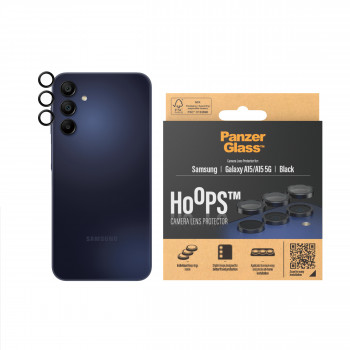 PanzerGlass Hoops Proteção de lente da câmara para Samsung Galaxy A15 / A15 5G - Preto