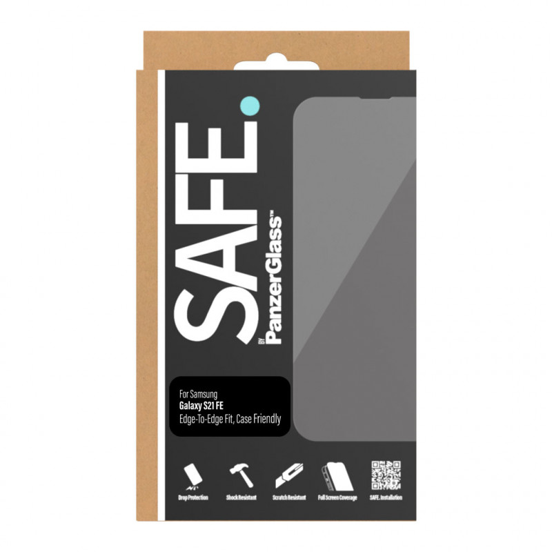 SAFE by PanzerGlass Samsung Galaxy S21 FE G990 Película de proteção de ecrã E2E Case Friendly Preto SAFE95100