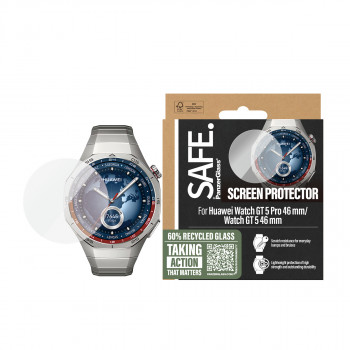 SAFE by PanzerGlass proteção de ecrã em vidro temperado para Huawei Watch GT 46mm / Pro 46mm