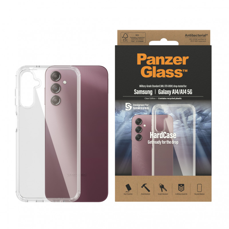 Capa protetora transparente PanzerGlass ClearCase Samsung Galaxy A14 5G