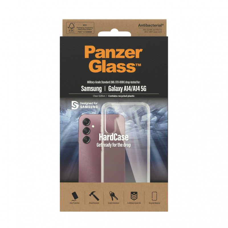 Capa protetora transparente PanzerGlass ClearCase Samsung Galaxy A14 5G