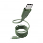 Cabo PanzerGlass empower Magnetic 240W USB-C para USB-C 1,5 m verde