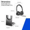 Plantronics Voyager 4320 UC V4320-M C, USB-A, preto