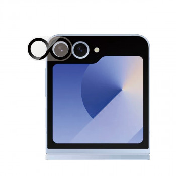 Proteção de lente de câmara PanzerGlass PicturePerfect para Samsung Galaxy Z Flip6 (F741, F7374) - vidro temperado ultratransparente, dureza 9H, resistente a riscos e choques, revestimento oleofóbico, instalação fácil