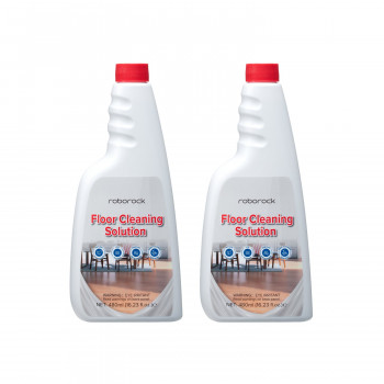 Detergente de pavimentos Roborock para robôs aspiradores, 2 x 480 ml, concentrado, sem deixar marcas, biodegradável