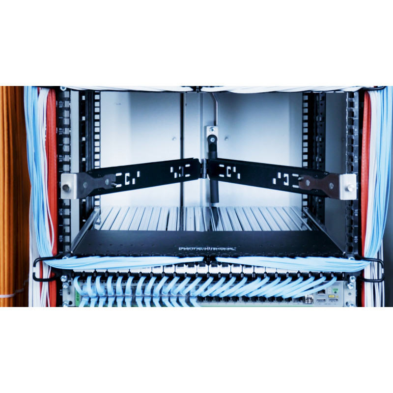 PATCHBOX Setup.exe Ferramenta de montagem em rack para dispositivos de 19 polegadas, preto