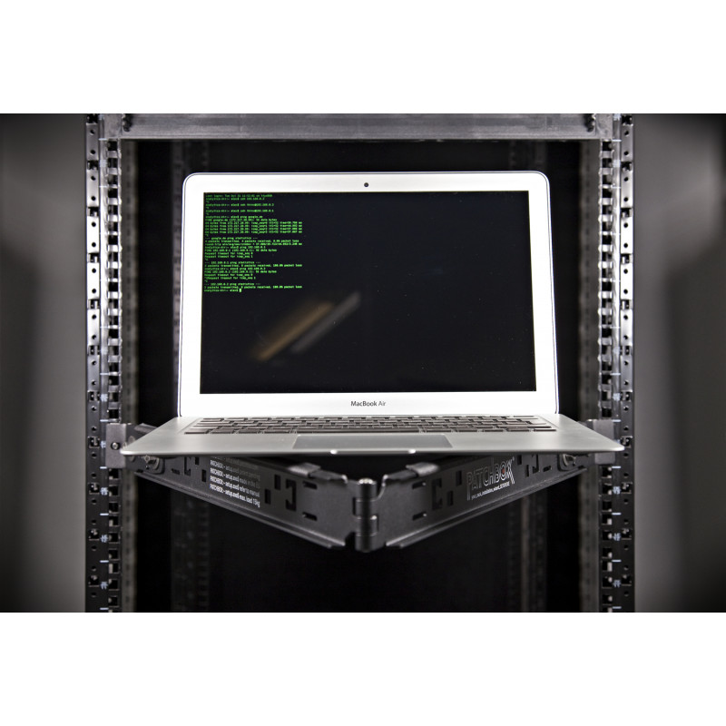 PATCHBOX Setup.exe Ferramenta de montagem em rack para dispositivos de 19 polegadas, preto