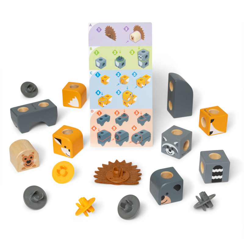 Melissa & Doug Blockables Woodland Friends Conjunto
