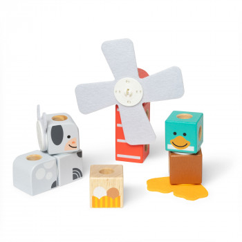 Melissa & Doug Blockables Conjunto Amigos da quinta