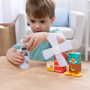 Melissa & Doug Blockables Conjunto Amigos da quinta