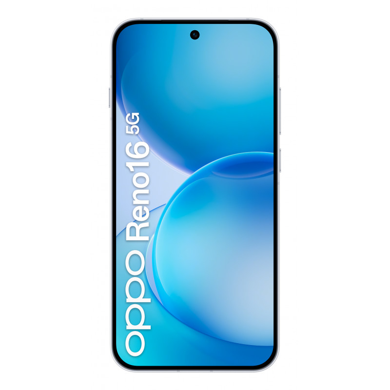 OPPO Reno16 5G 8GB RAM 512GB armazenamento 6,7 polegadas ecrã AMOLED 120Hz câmara tripla 50MP OIS carregamento rápido 80W branco