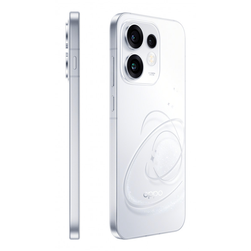 OPPO Reno16 5G 8GB RAM 512GB armazenamento 6,7 polegadas ecrã AMOLED 120Hz câmara tripla 50MP OIS carregamento rápido 80W branco
