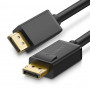 UGREEN DP102 Cabo DisplayPort para DisplayPort 1m preto 8K 60Hz 4K 144Hz HDR